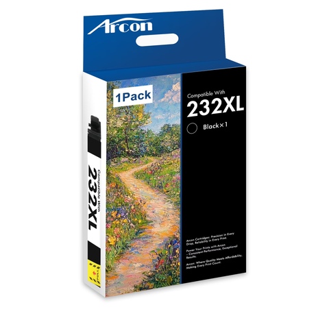 232XL Ink Cartridges 1 x Black Compatible for Epson 232XL 232 232 XL Black Printer Ink for Expression Home XP-4200 XP-4205 WF-2930 WF-2950 All-in-One T232 T232XL