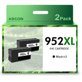 Arcon 2-Pack Compatible ink Compatible for HP 952 XL Ink Cartridges Use with HP Officejet Pro 8710 8720 7740 7720 8200 8700 8740 8725 8702 8216 8218 Printer