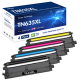 TN635XL High Yield Toner Cartridge TN-635XL Compatible for Brother TN 635XL TN635XL Toner Brother HL-L8430CDW HL-L8430CDWT HL-L8570CDW MFC-L8730CDW MFC-L8930CDW (Black, Cyan, Magenta, Yellow 4pack)