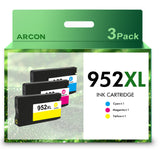 Arcon 3-Pack Compatible ink Compatible for HP 952 XL Ink Cartridges Use with HP Officejet Pro 8710 8720 7740 7720 8200 8700 8740 8725 8702 8216 8218 Printer