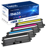 TN635 High Yield Toner Cartridge TN-635 Compatible for Brother TN 635 TN635 for Brother HL-L8430CDW HL-L8430CDWT HL-L8570CDW MFC-L8730CDW MFC-L8930CDW(Black, Cyan, Magenta, Yellow 4pack)