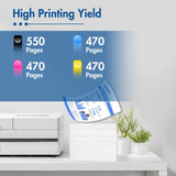 202 XL Ink Cartridges 4 Pack Compatible for Epson 202XL 202 Printer Ink T202 T202XL Combo Pack for WF-2860 Expression Home XP-5100 (Black, Cyan, Magenta, Yellow)