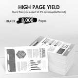 TN850 TN820 High Yield Toner Cartridges Black for Brother TN 850 TN 820 MFC-L5850DW DCP-L5600DN HL-L5200DW MFC-L5700DW MFC-L5900DW Printer Ink 2-Pack