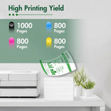 923 923e Ink Cartridge WITH Chip Compatible for HP 923 923e 923XL OfficeJet Pro 8130 8135e 8138e 8139e 8120 8122e OfficeJet 8124e 8125e 8132e 8134e Printer Black Cyan Magenta Yellow (4-Pack)