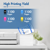 822 XL Ink Cartridges 4 Pack Compatible for Epson 822XL 822 Printer Ink T822 T822XL Combo Pack for WorkForce Pro WF-3820 WF-4820 WF-4830 WF-4833 WF-4834 WF-3823 (Black, Cyan, Magenta, Yellow)