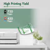 62XL Ink Cartridge Combo Pack Compatible for HP 62 Black Ink Cartridge HP Ink 62 for Envy 5660 7645 7640 5740 OfficeJet 250 Printer Ink 62