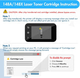 148A Toner Cartridge (with Chip) Compatible for HP 148A 148X W1480A W1480X for Pro 4001dw 4001dn 4001n MFP 4101fdw 4101fdn Printer (2 Black)