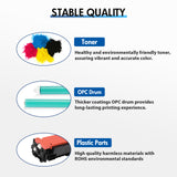 410X Toner Cartridges Compatible for HP Laserjet MFP M477fnw M477fdw M452dn 410A 410X CF410A CF410X M477fdn M452nw M477 M452 M377 Printer Ink (Black Cyan Yellow Magenta, 4-Pack)