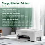 65XL Ink Cartridges Compatible for HP 65 65XL Black and Color for Envy 5055 5052 5058 Deskjet 3755 2655 2652 3722 2622 2624 2620 (1 Pack Black- 1 Pack Tri-color)