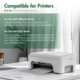 62XL Ink Cartridges Compatible for HP 62 Ink 62 XL Combo Pack for Envy 5660 7645 7640 5740 OfficeJet 250 (Black, Tri-color)