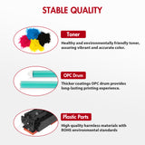 075 075H Toner Cartridge Compatible for Canon 075 075H Toner Cartridge Set for Canon imageCLASS LBP646Cdw LBP647Cdw imageCLASS MF663Cdw MF665Cdw(Black, Cyan, Magenta, Yellow, 4-pack, with chip)