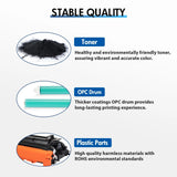 148A Toner Cartridge (with Chip) Compatible for HP 148A 148X W1480A W1480X for Pro 4001dw 4001dn 4001n MFP 4101fdw 4101fdn Printer (2 Black)