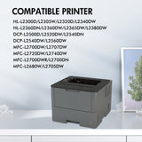 4-Pack TN660 Toner Cartridge Black High Yield Compatible for Brother TN660 TN-660 TN630 TN-630 Work for Brother HL-L2300D HL-L2305W HL-L2320D HL-L2380DW MFC-L2740DW Printer