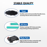 TN760 TN-760 Toner Cartridge Black High Yield Compatible for Brother TN-760 TN760 TN730 TN-730 Work with HL-L2350DW DCP-L2550DW MFC-L2710DW MFC-L2690DW MFC-L2750DW, 2-Pack