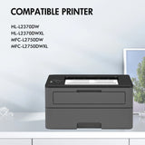 4-Pack TN770 Toner Cartridge Compatible for Brother TN770 TN-770 works with MFC-L2750DW MFC-L2750DWXL HL-L2370DW HL-L2370DWXL Printers (Black)