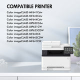 054H 054 CRG-054H Toner Compatible for Canon 054 toner cartridge set 054H Color ImageCLASS MF644Cdw MF641Cw MF642Cdw LBP622Cdw MF640C Toner Printer Ink (Black Cyan Magenta Yellow, 4-Pack)