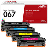 067 067H Toner Cartridge 4-Pack Compatible for Canon 067 Cartridge 067 CRG-067 imageCLASS MF656Cdw MF654Cdw MF653Cdw LBP633Cdw LBP632Cdw High Yield (Black, Cyan, Magenta, Yellow)