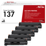 Arcon 137 Toner cartridge for Canon imageCLASS MF230 MF242dw MF244dw MF232dw MF236n MF247dw MF229dw D570 Satera MF224dw Printer(Black-5-Pack)