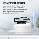 414X Toner Cartridges 4 Pack with Chip Compatible for HP 414X 414A W2020X W2021X W2022X W2023X Color LaserJet Pro MFP M479fdw MFP M479fdn M454dn M454dw M455dn (Black, Cyan, Magenta, Yellow)