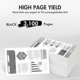 26A CF226A Toner Cartridge 2 Pack Compatible for HP 26A 26X CF226A CF226X Laserjet Pro M402dn M402n M402dw MFP M426fdw M426fdn M426dw M402 M426 Series Printer Ink (High Yield, Black)