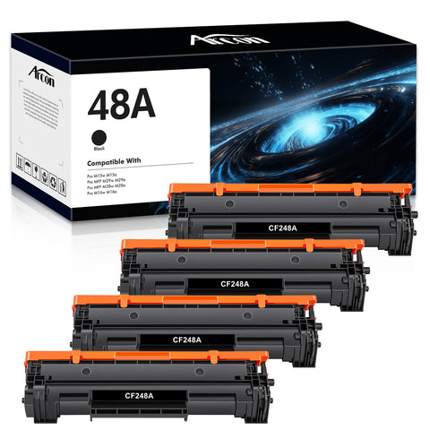 48A Toner Cartridge Compatible for HP 48A CF248A 248A Toner Cartridge HP Laserjet Pro M15w MFP M29w M28w M16w M31w M30w M15a M16a M28a M29a M15 M29 M28 Printer Ink (Black, 4-Pack)