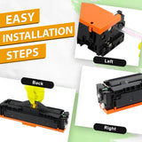 Arcon Compatible Toner Cartridge Replacement for Canon 054H 054 Toner Cartridge 054H CGR-054H Canon imageclass MF644CDW LBP622CDW for Canon Color imageCLASS MF644CDW MF642CDW LBP622CDW Toner (4-Pack)