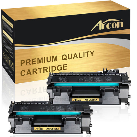 Arcon 2PK M401n P2035 Compatible for HP 80A CF280A 05A CE505A Cartridge HP Laserjet Pro 400 M401n M401dn M401dw M401dne MFP M425dn M401a M401d P2055DN P2035 P2035N P2055D HP Laserjet Pro 400 Toner Ink