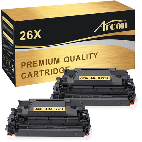 Arcon Compatible Toner Cartridge Replacement for HP 26X CF226X 26A CF226A HP M402n MFP M426fdw HP LaserJet Pro M402n M402dn M402dw M402d HP LaserJet Pro MFP M426dw M426fdw M426fdn Printer Ink-2 Packs