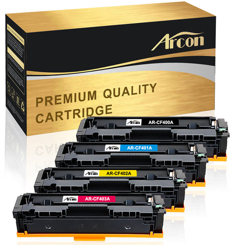 Arcon Compatible for HP M277dw M252dw for HP 201A 201X CF400X Toner Cartridge for HP Pro MFP M277dw M252dw Toner Laserjet Pro M277dw M252dw M277 M252 Printer (CF400X CF401X CF402X CF403X)
