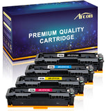 Arcon 4 Packs Compatible for HP 410A CF410A 410X CF410X Cartridge HP Color Laserjet Pro MFP M477fdw M477fnw M477fdn M477, M452dw M452nw M452dn M452 M377dw Printer Ink (Black Cyan Yellow Magenta)