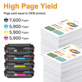 Arcon Compatible Toner Cartridge Replacement for Canon 055H Cartridge 055H 055 Canon Color imageCLASS MF743Cdw MF741Cdw MF746Cdw MF745Cdw LBP664Cdw LBP660C Toner MF740 Series (KCMY,4 Pack)