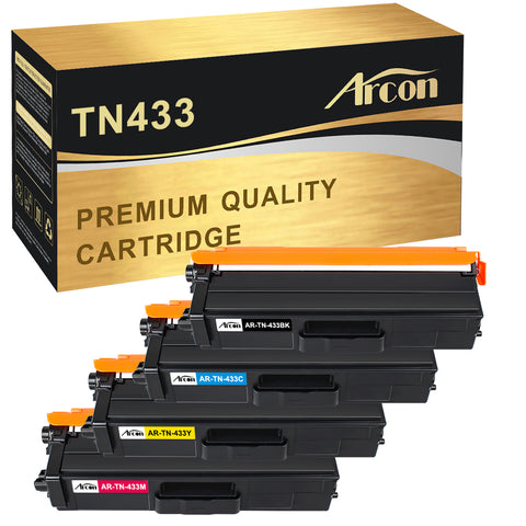 Arcon Compatible Toner Cartridge Replacement for Brother TN-433 TN433 HL L8360CDW HL-L8360CDWT MFCL8610CDW HL-L8260CDW MFCL9570CDW MFC-L8900CDW HL-L8360CDW Color Laser All-in-One TN433 TN-431