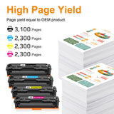 Arcon Compatible Toner Cartridge Replacement for Canon 054H 054 Toner Cartridge 054H CGR-054H Canon imageclass MF644CDW LBP622CDW for Canon Color imageCLASS MF644CDW MF642CDW LBP622CDW Toner (4-Pack)