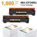 Arcon Compatible Toner Cartridge Replacement for HP 48A CF248A HP M15W HP M28W M29W HP Laserjet Pro M15w M15a M16a M16w HP Laserjet MFP M28w M28a M29a MFP M29w 48A CF248A Printer Toner (Black,2 Packs)