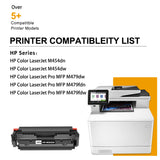 Arcon Compatible High Yield Toner Cartridge Replacement for HP 414X W2020X 414A HP Color Laserjet Pro MFP M479fdw M454dw M479fdn M454dn Toner Printer (Black Cyan Yellow Magenta, 4-Pack)